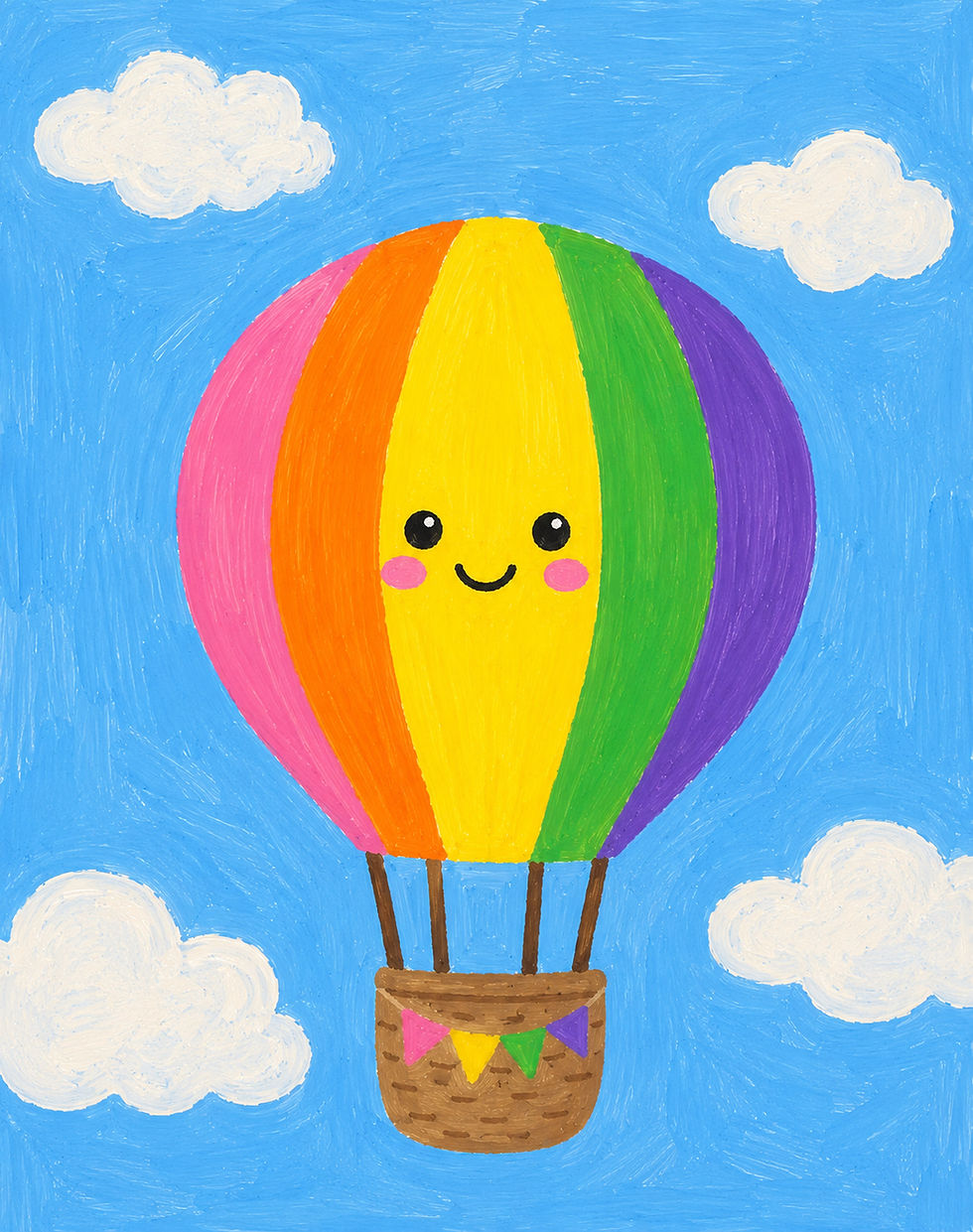 Hot air balloon Paint & Play!