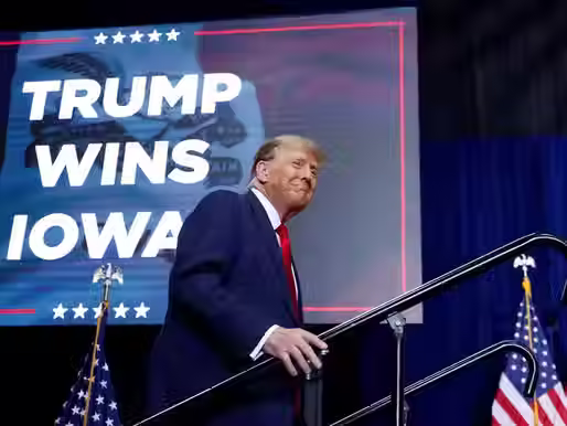 Donald Trump inició las primarias republicanas con un contundente triunfo en los caucus de Iowa