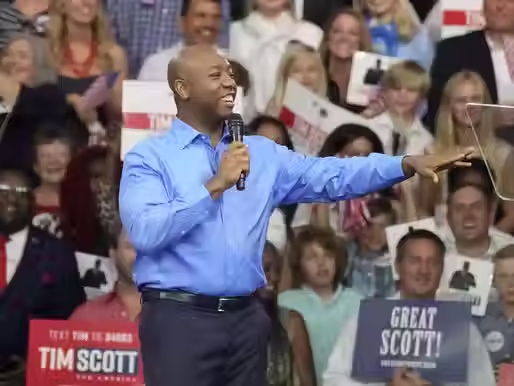 El senador republicano Tim Scott lanzó su candidatura a la presidencia de Estados Unidos