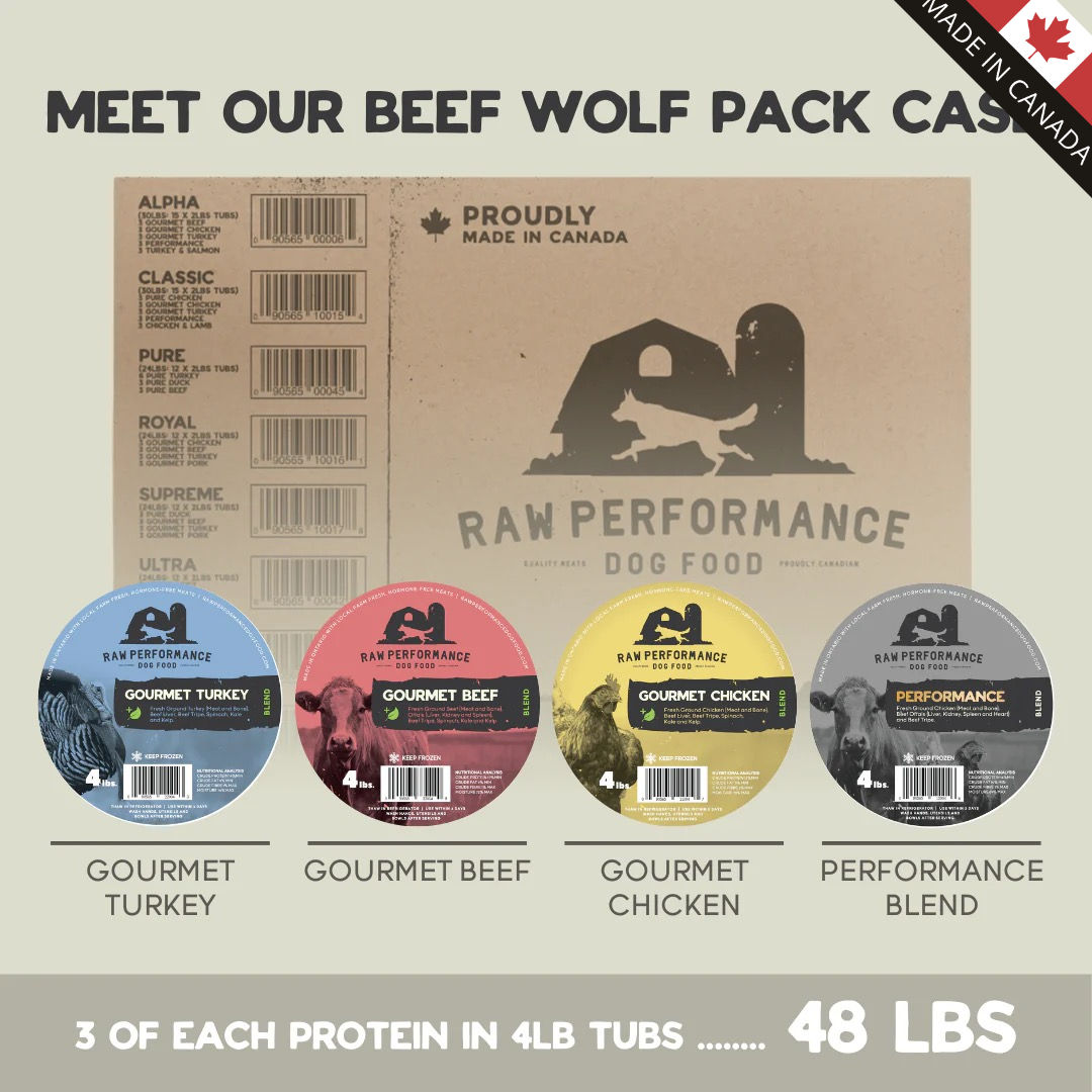 Raw Performance Beef Wolf Pack 48 lbs