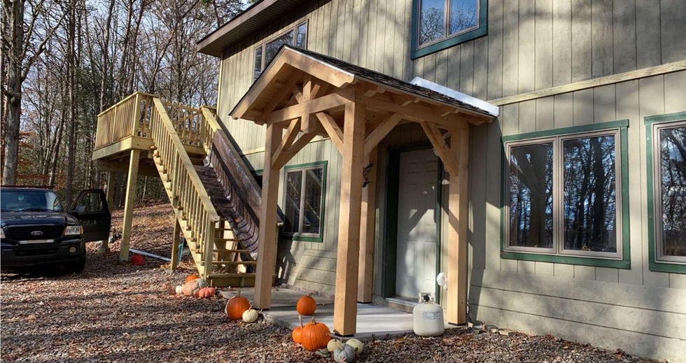 Rear portico enterance