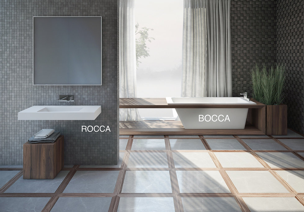 Freistehende Badewanne Boca aus Mineralguss
