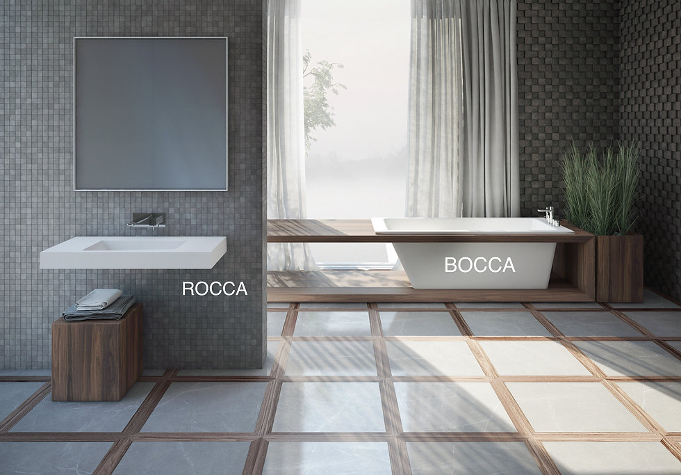 Freistehende Badewanne Boca aus Mineralguss
