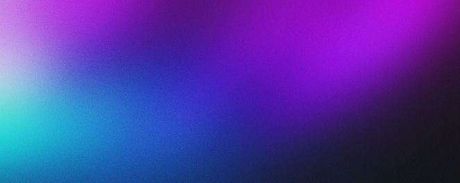 Dark purple, pink blue, gradient background, blurred neon color flow, grainy texture effec