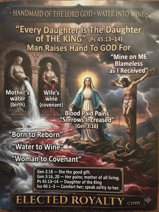 What is it of THE FAITH, is it not at the HAND the OATH, the COVENANT GUARD to the Vineyard and THE BLOOD LIFE of Handmaid Given Faithful. 