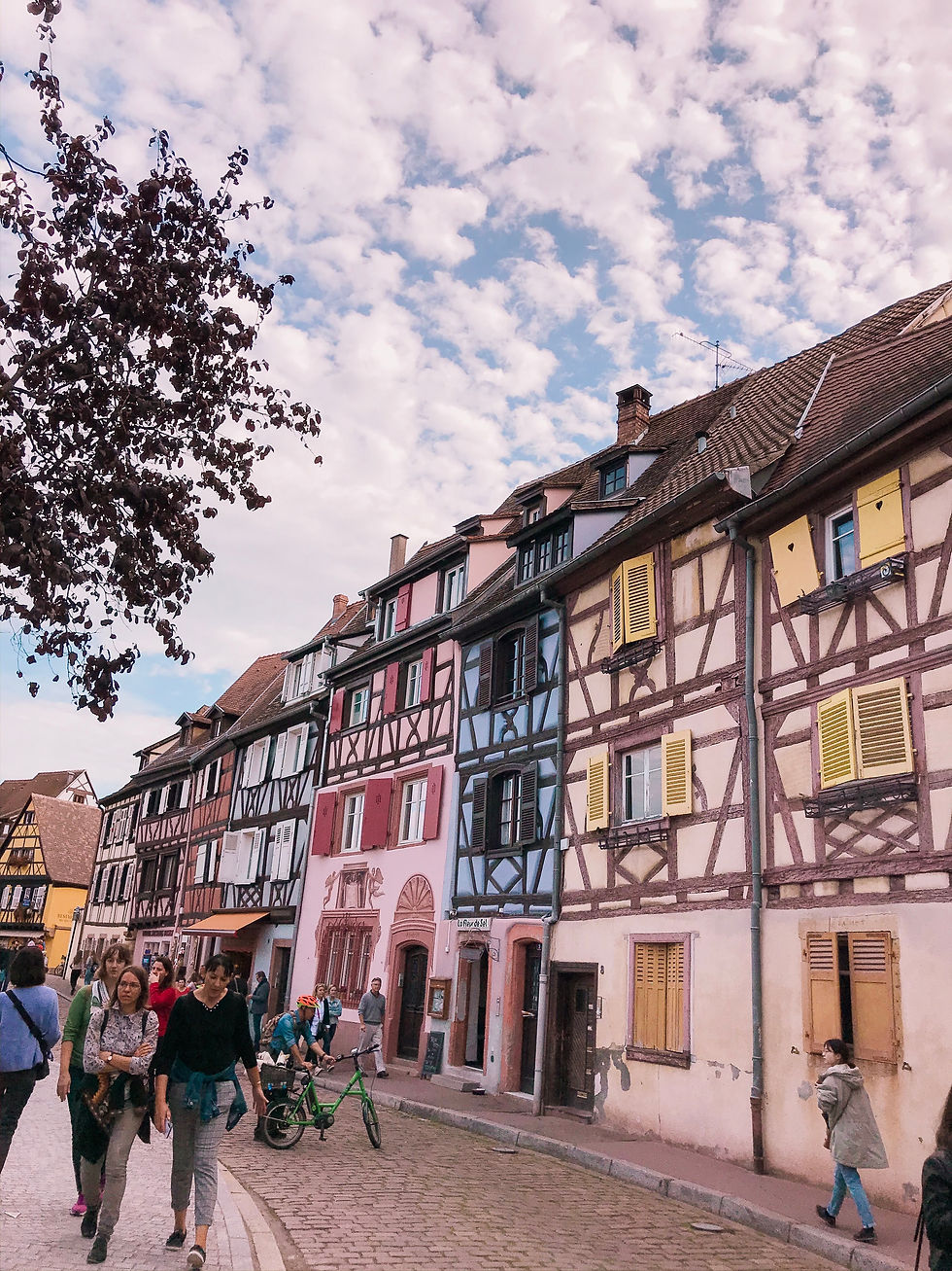 Colourful buildings in Colmar, the Alsace region of France