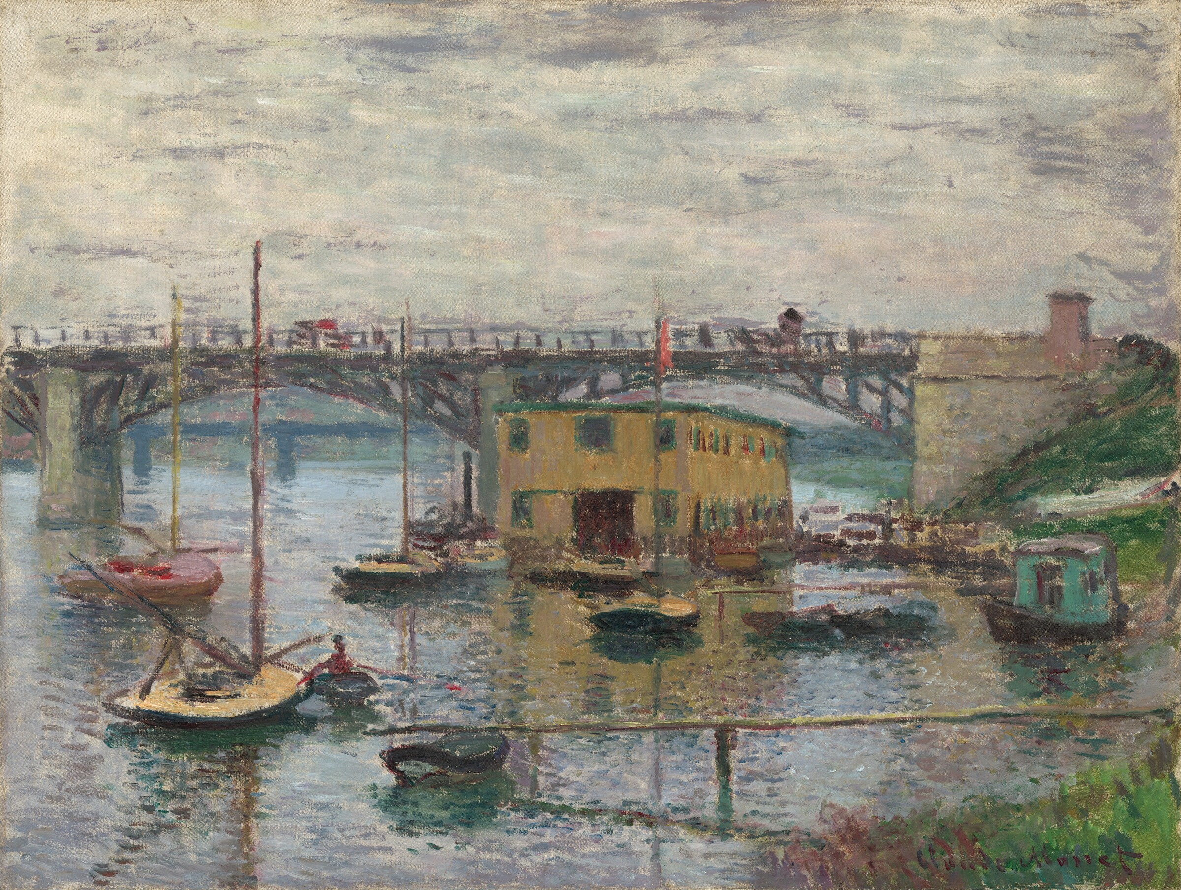 Bridge at Argenteuil on a Gray Day — Claude Monet