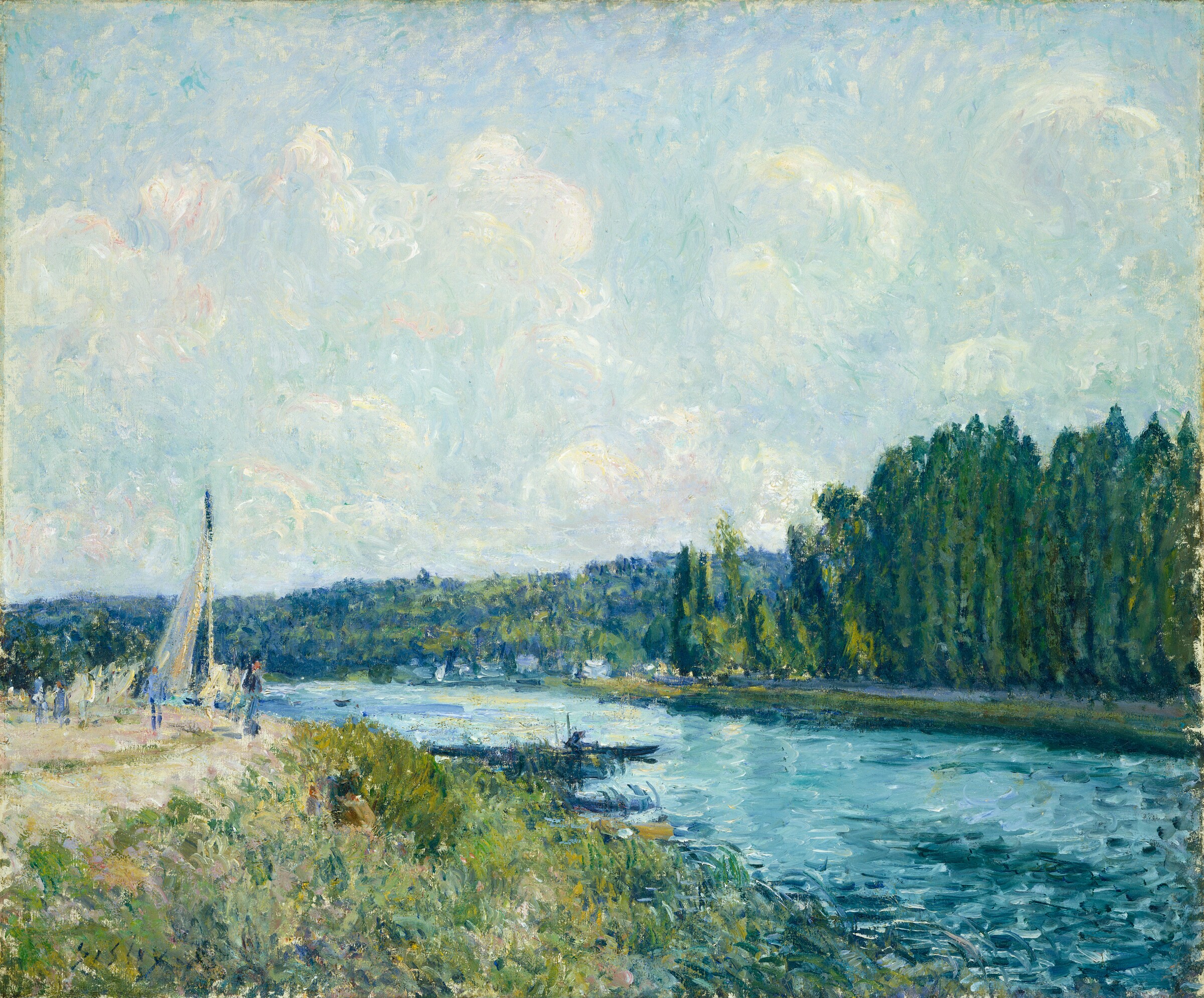 The Banks of the Oise — Alfred Sisley