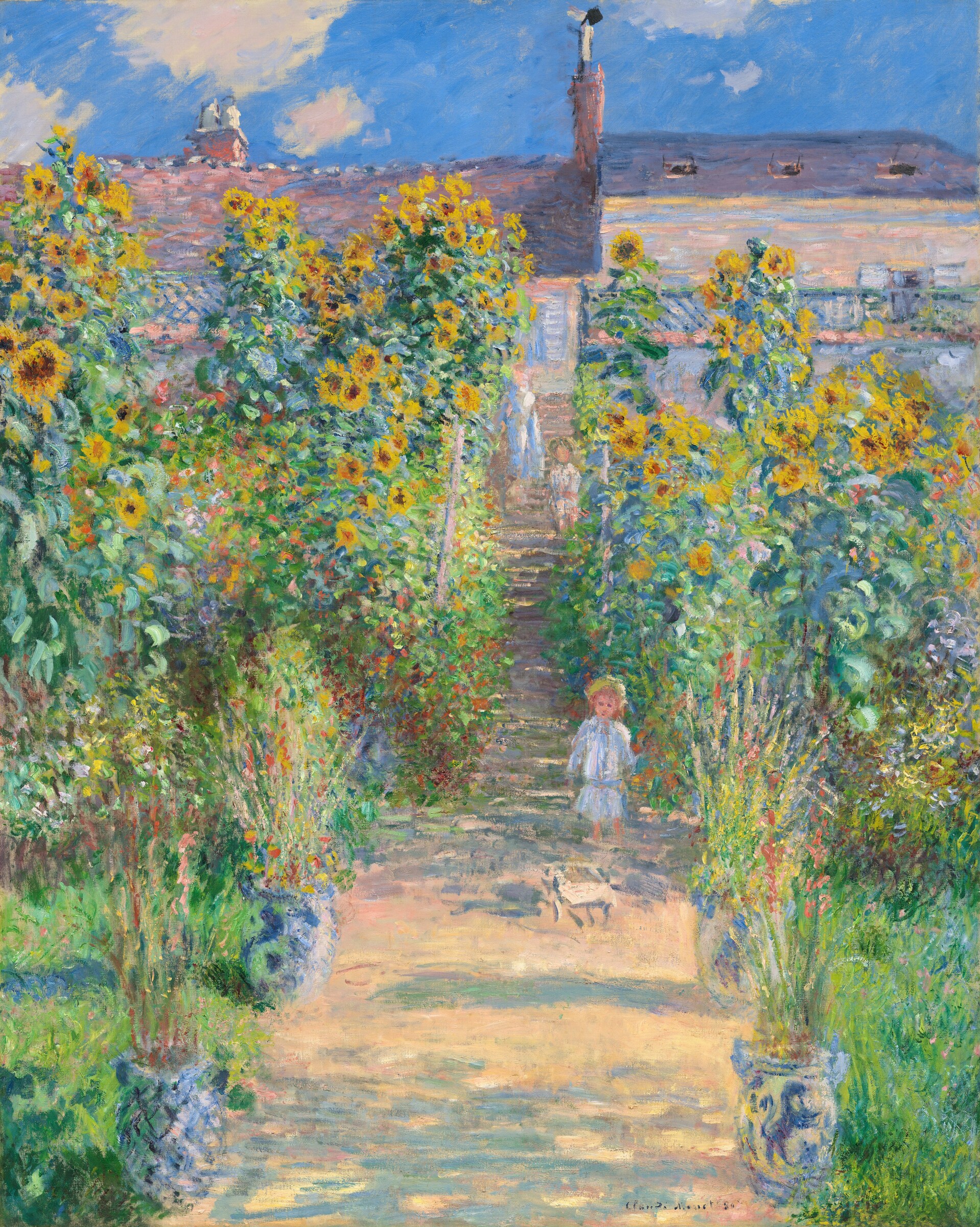 The Artist's Garden at Vétheuil — Claude Monet