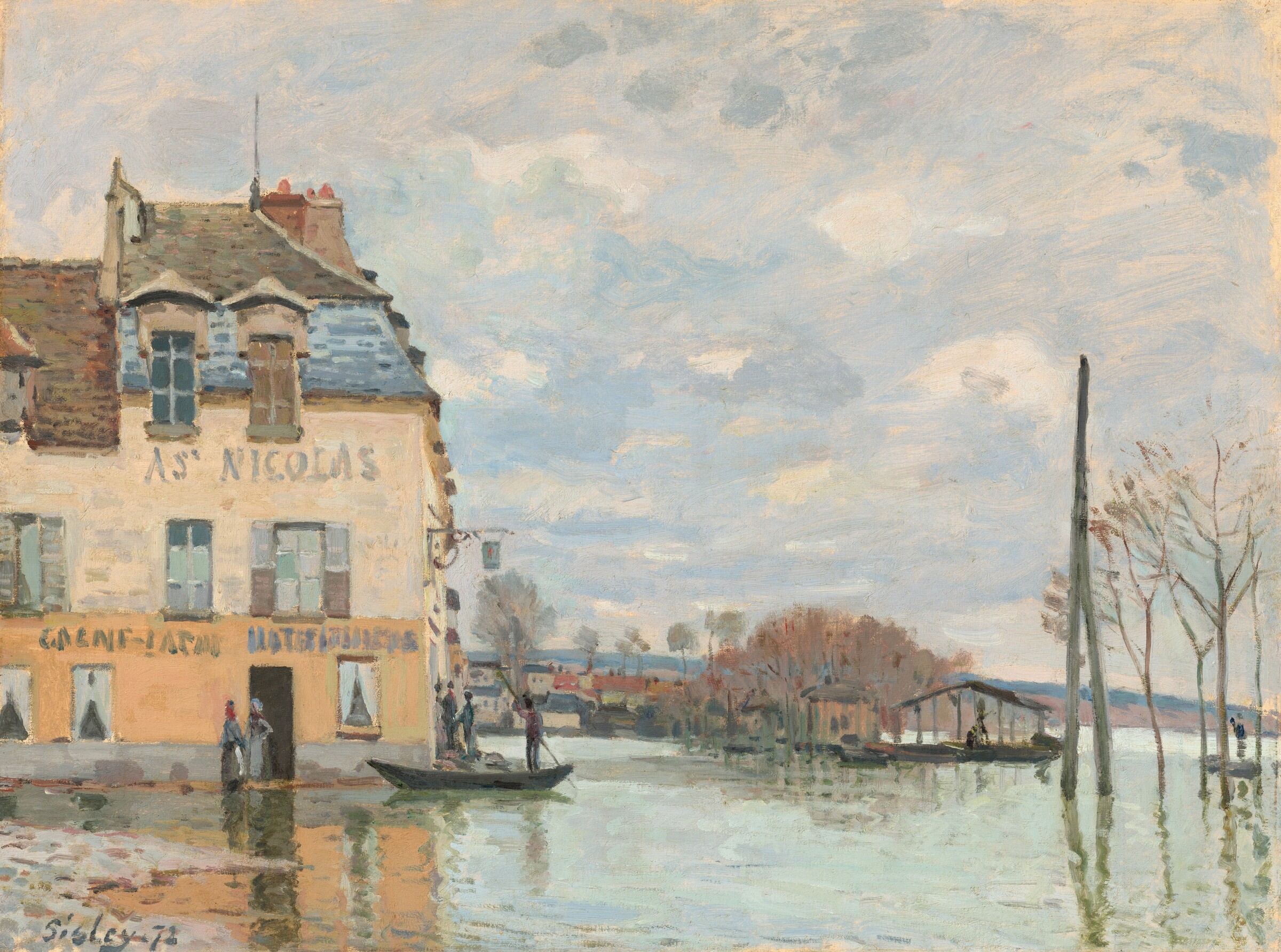 Flood at Port-Marly — Alfred Sisley