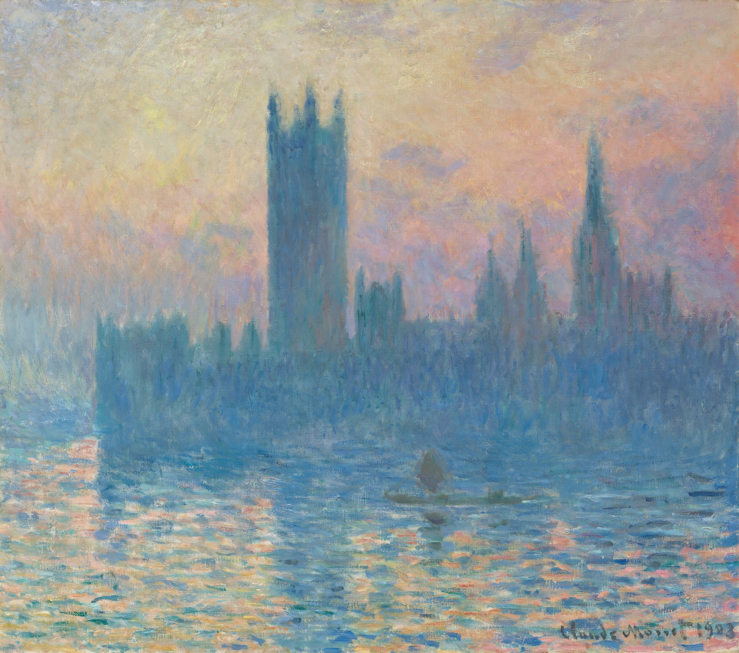 The Houses of Parliament, Sunset — Claude Monet