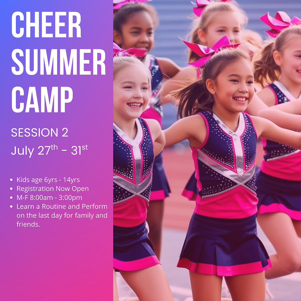 Cheer Camp Session 2: July 27th - 31st