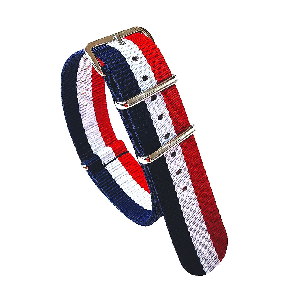 NATO® Strap Premium 3 Stripe - Red White Blue