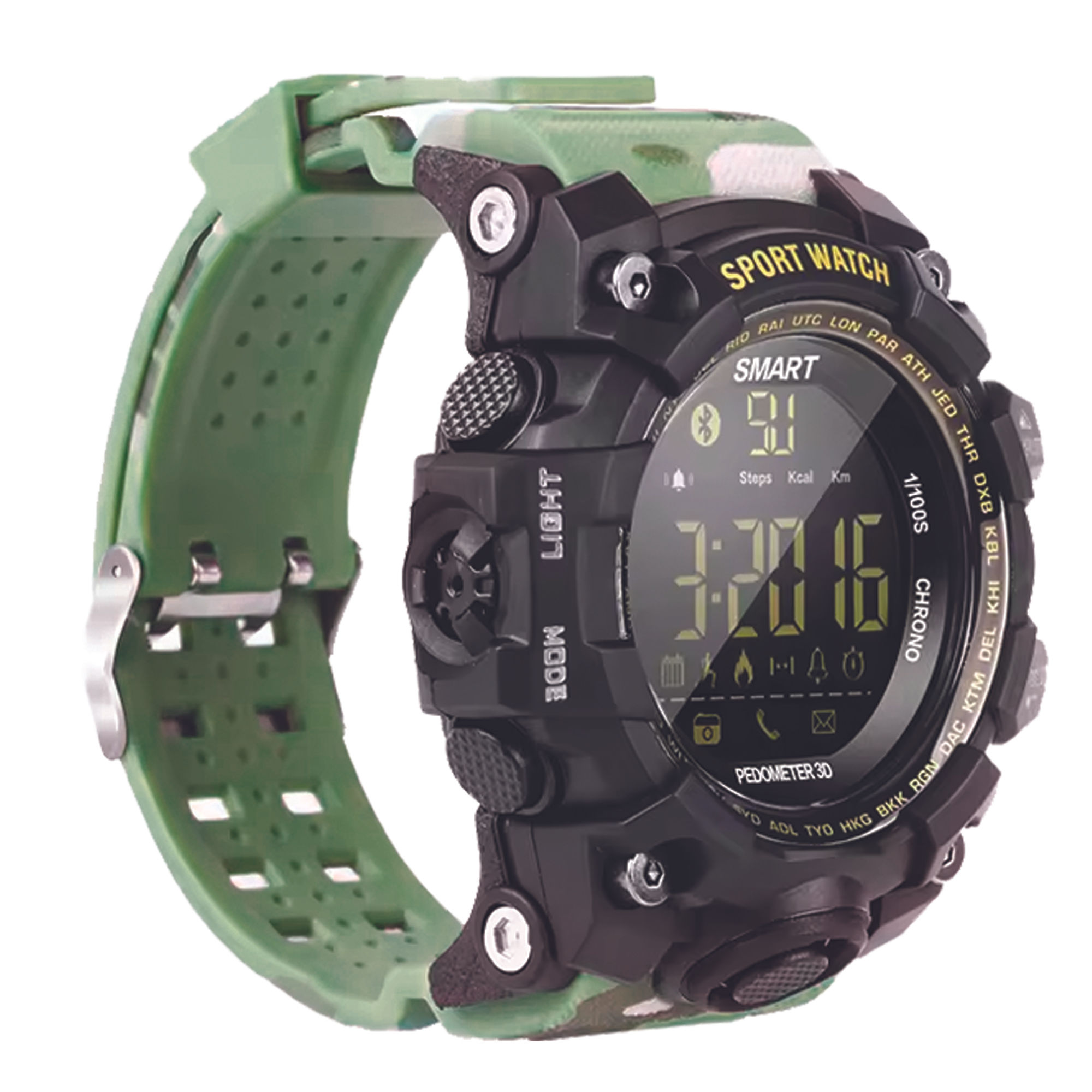 NATO® Tactical Sports Smart Watch - Green Camo