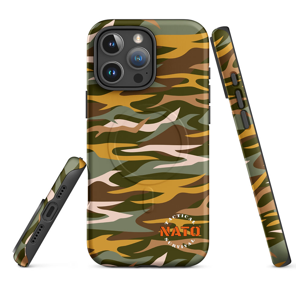 Thumbnail: NATO® Military Protective Case for iPhone - Jungle Camo