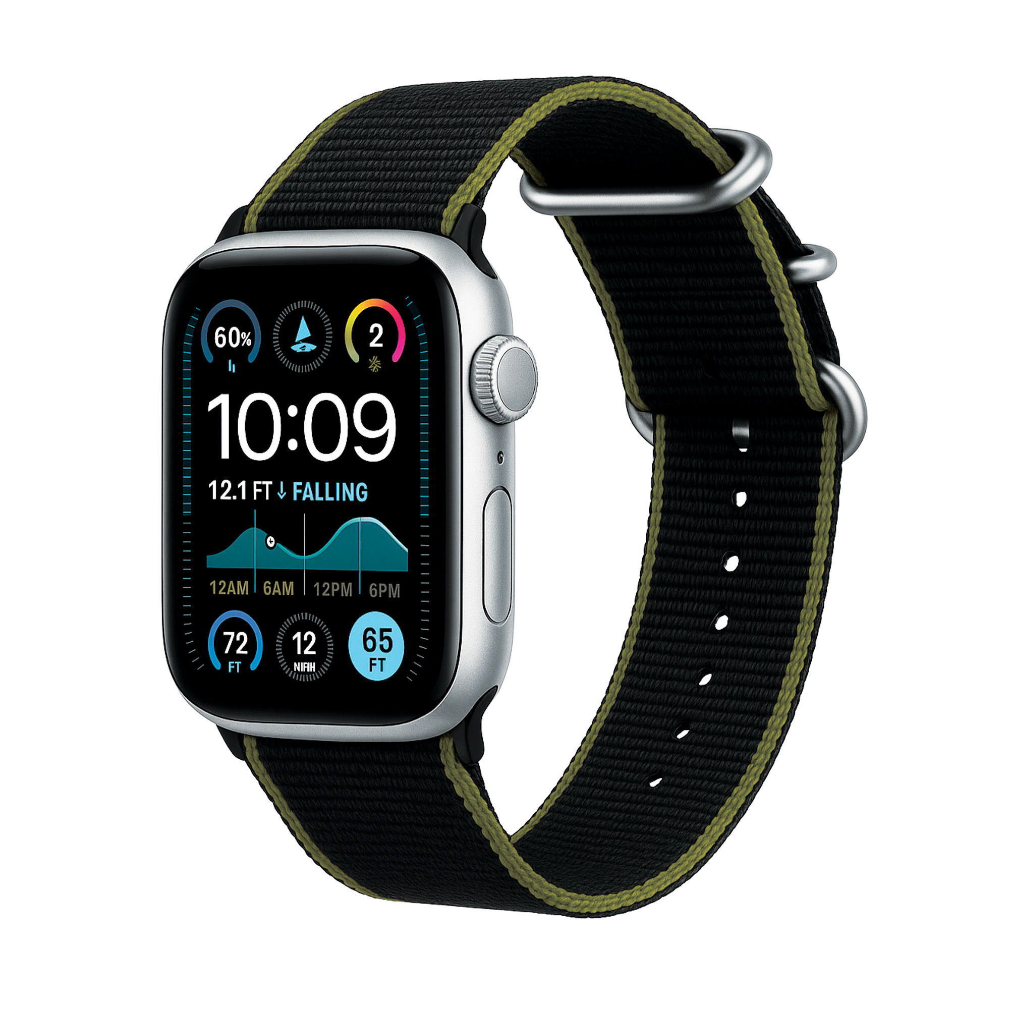 NATO® Apple Strap - Two Piece EDGE Heavy Ballistic - Olive Green