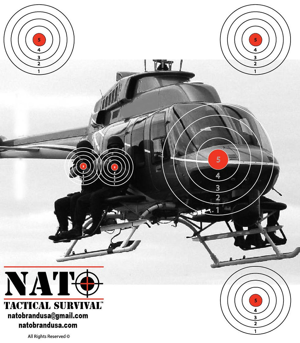 Thumbnail: NATO® Paper Target Tactical Survival High Quality Paper Accuracy Targets - 25 Pack  Custom Paper Target Design 14" x 16"