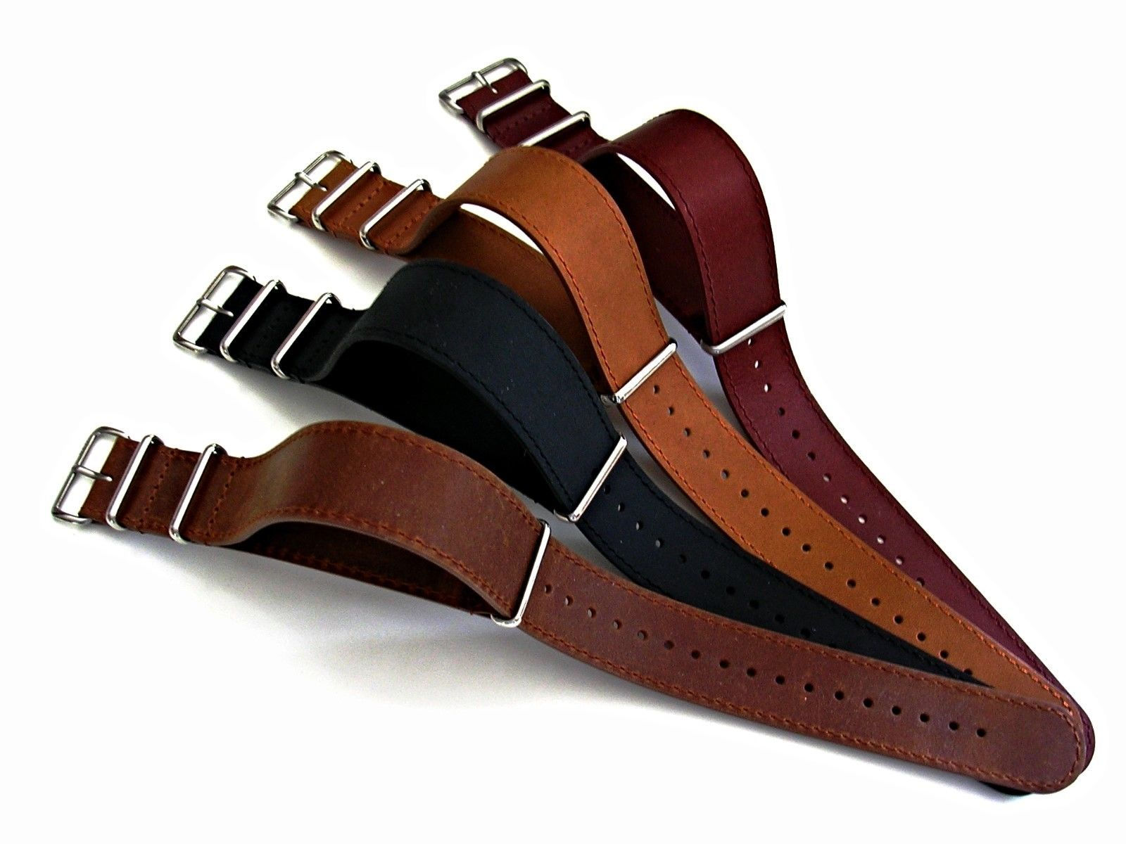 NATO® Distressed Grain Leather