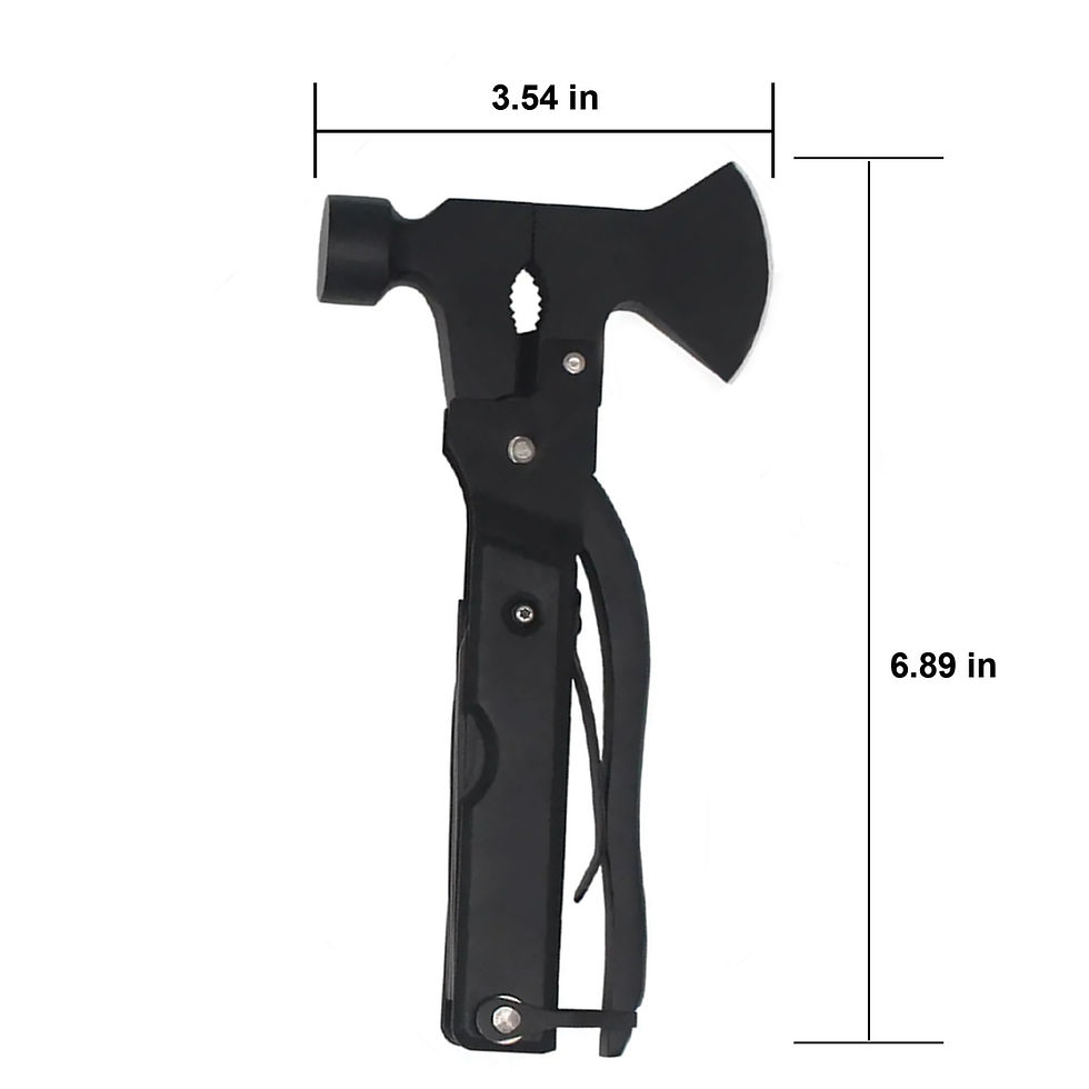 Thumbnail: NATO® 14-in-1 multitool with axe, hammer, pliers, knife, saw, screwdriver - Ultimate Every Day Survival Tool