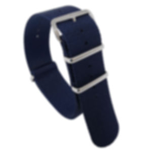 NATO® Straps Classic Premium Nylon - Navy Blue Stainless Steel Satin and High Polish Buckles 18mm 20mm 22mm 24mm