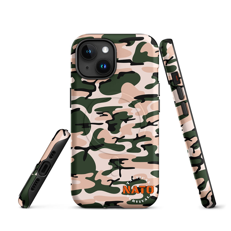 Thumbnail: NATO® Military Protective Case for iPhone - Desert Camo