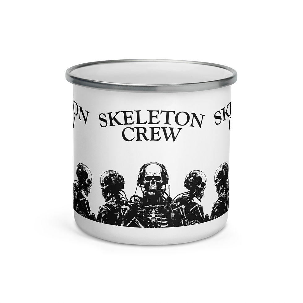 Thumbnail: NATO® 12oz Coffee Mug - Skeleton Crew - Tactical Enamel Coffee Mug