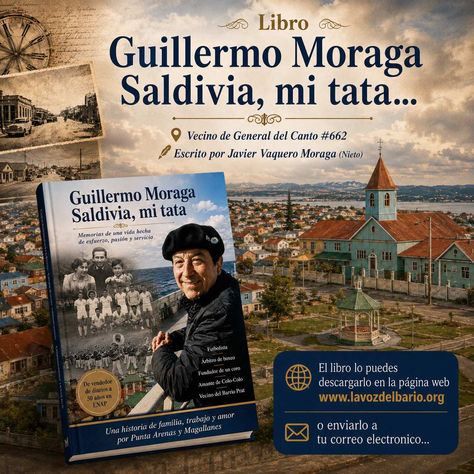 El libro "Guillermo Moraga Saldivia, mi tata"