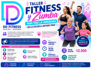 Taller Fitness y Zumba para toda la comunidad en la Escuela Arturo Prat