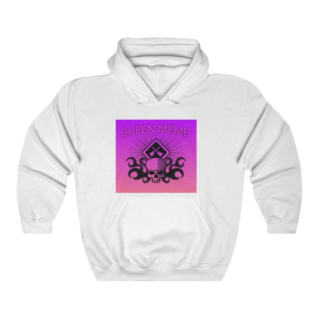 Queen Meme Skull Hooded Sweatshirt
