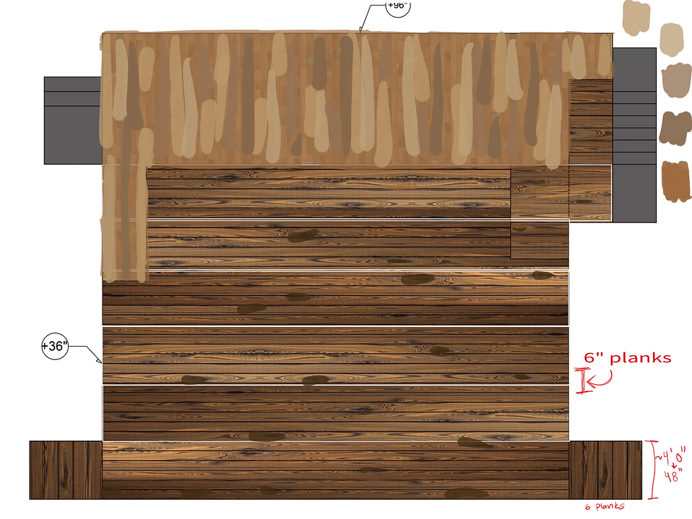 2nd floor color block