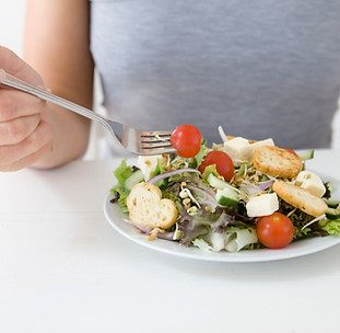 Eating Salad