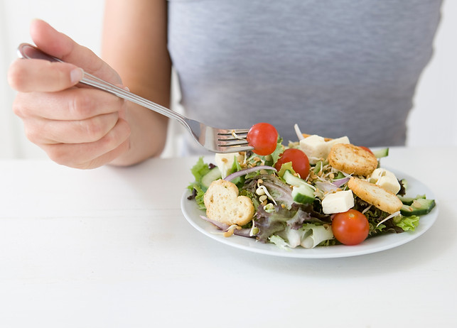 Eating Salad