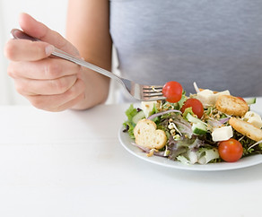 Eating Salad