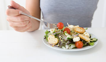 Eating Salad