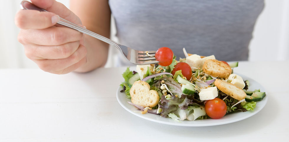 Eating Salad