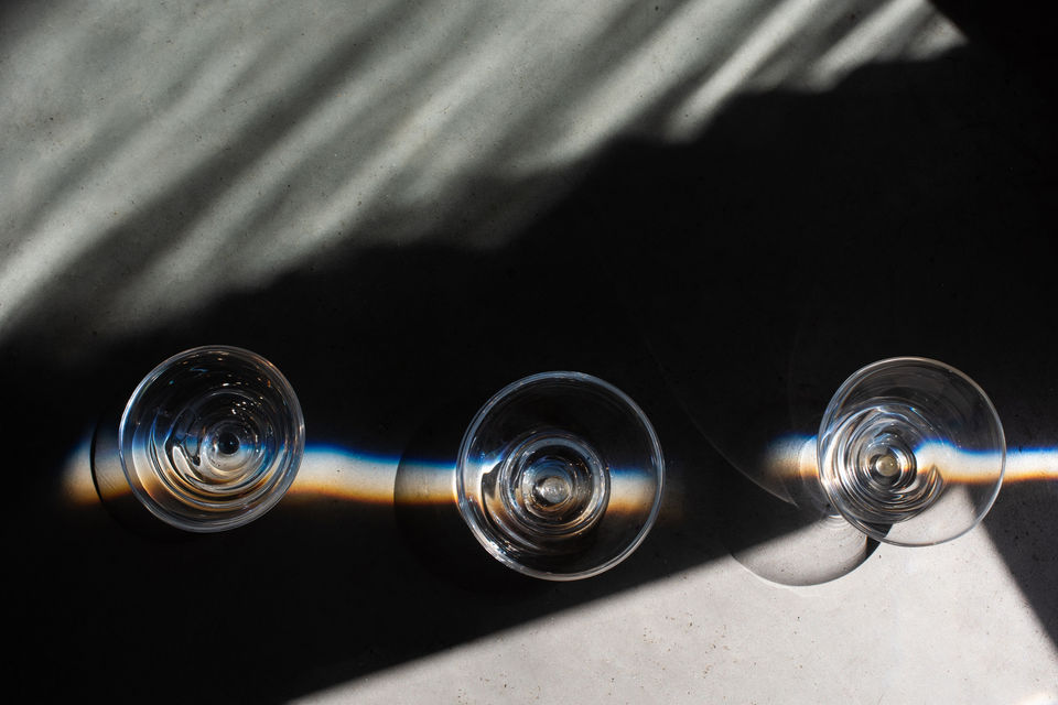 fine dining glassware natural mouthblown overflow tableware
