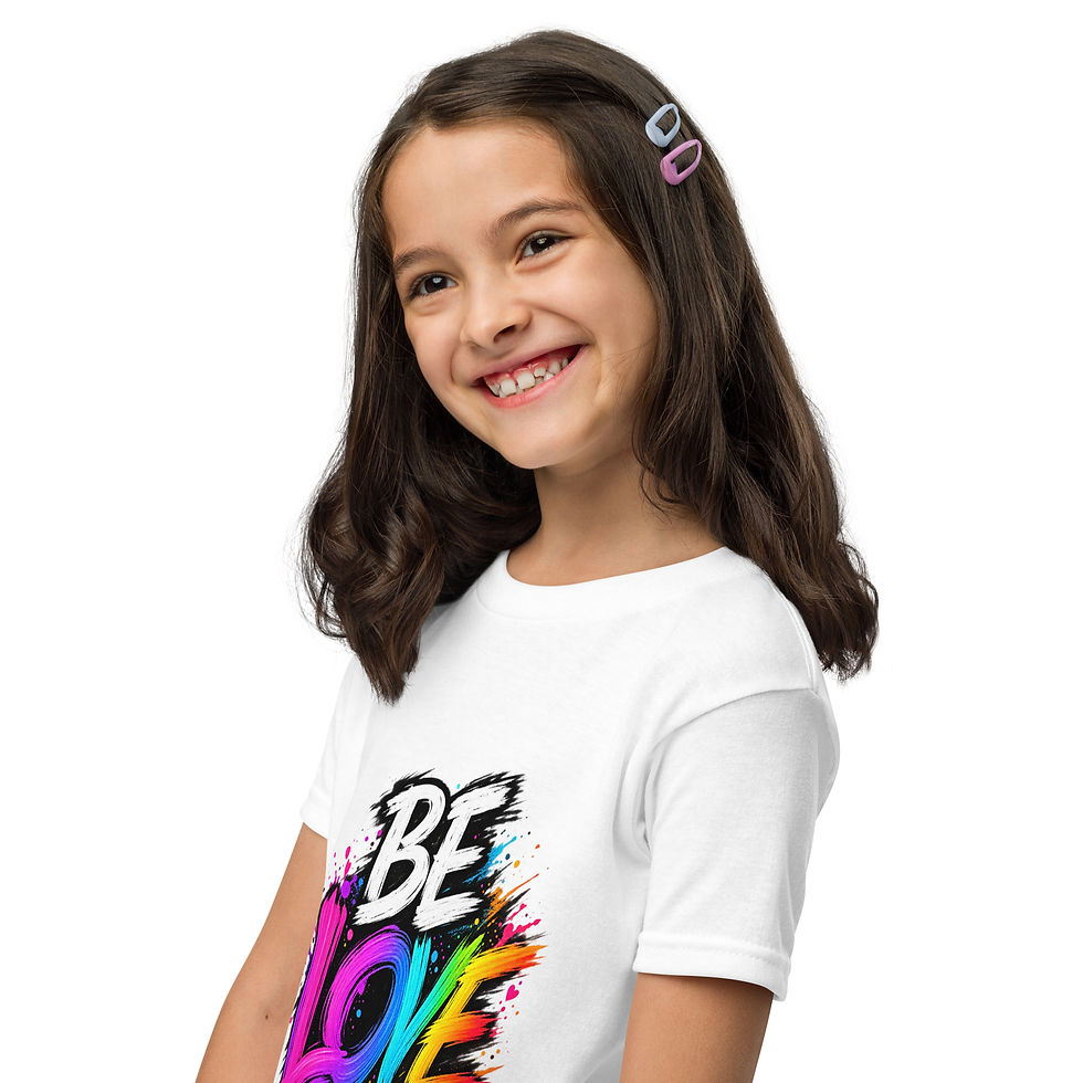 Thumbnail: Be Love Youth T-Shirt — Black or White