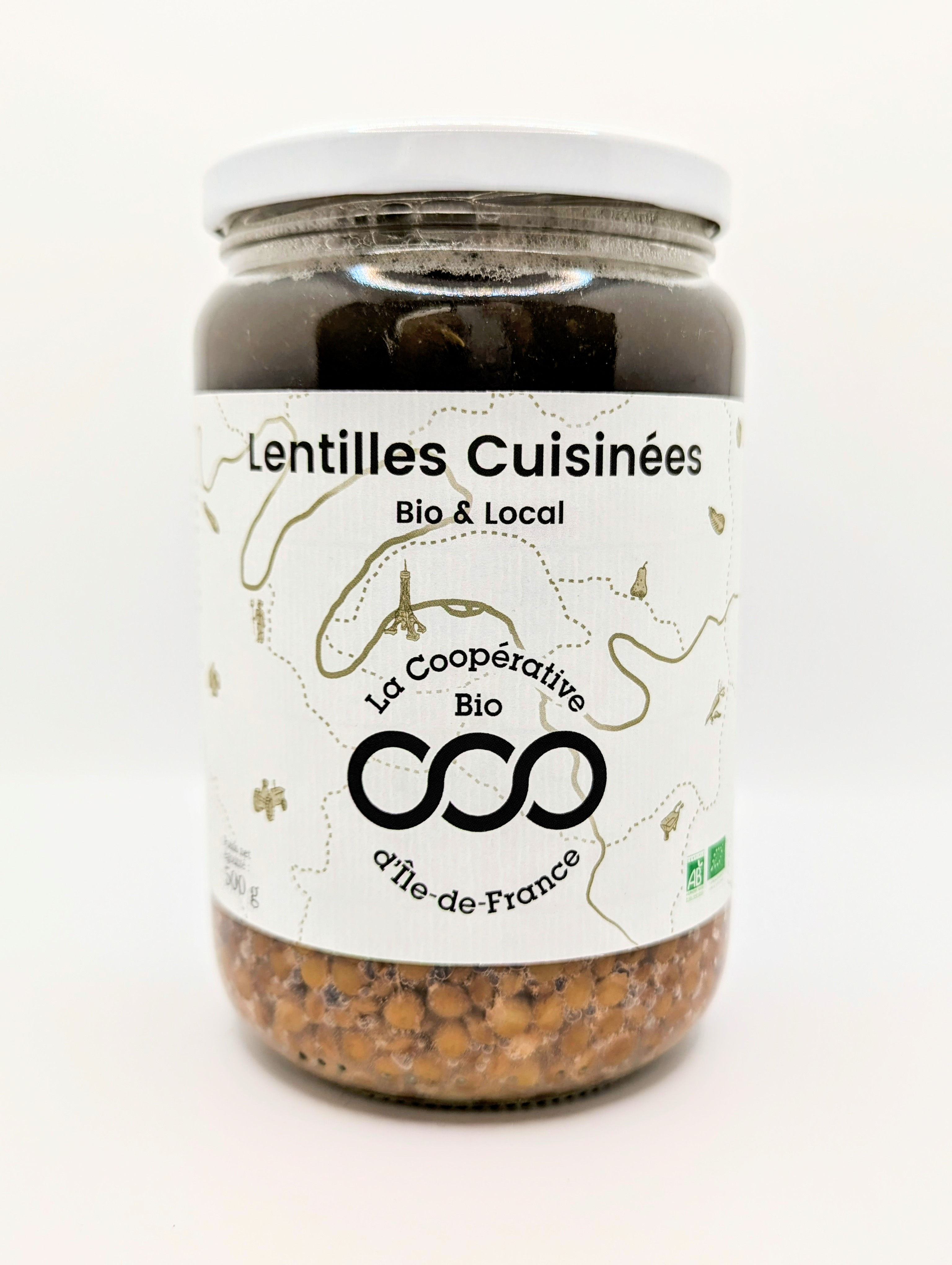 Lentilles cuisinées bio - 500g