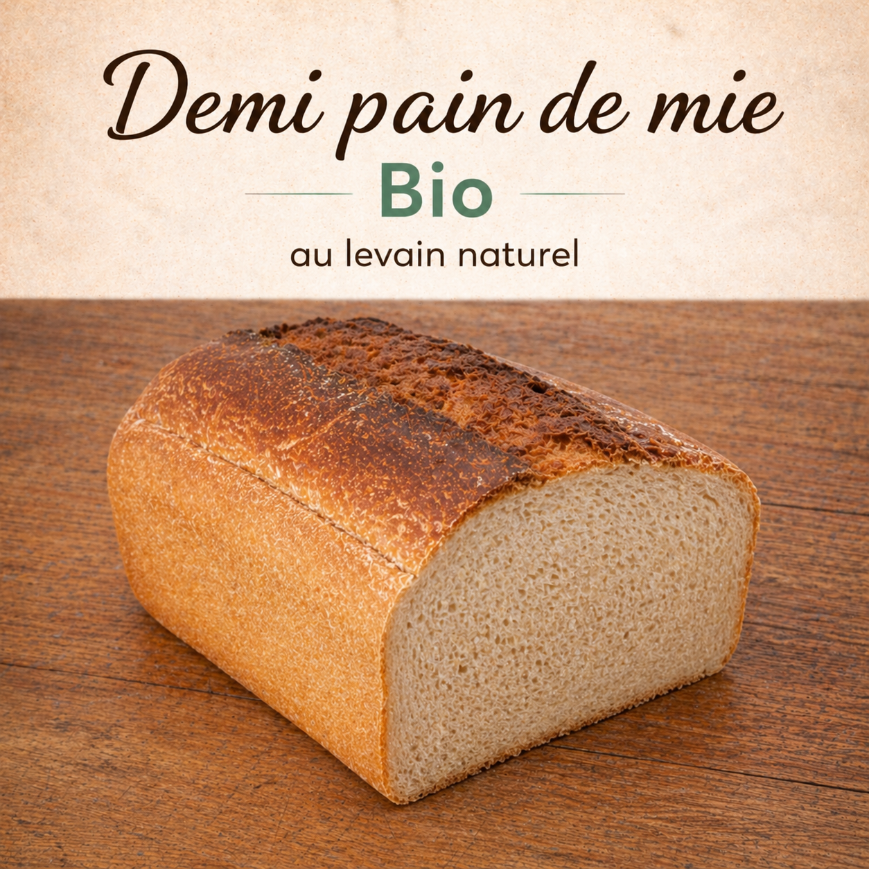 Demi Pain de Mie bio - 600g