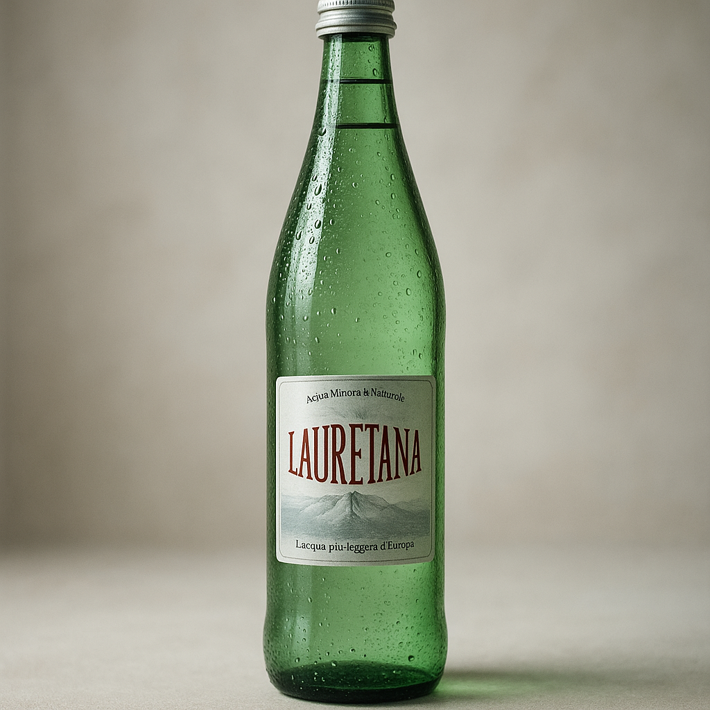 Eau gazeuse Lauretana - Bouteille en verre consignée