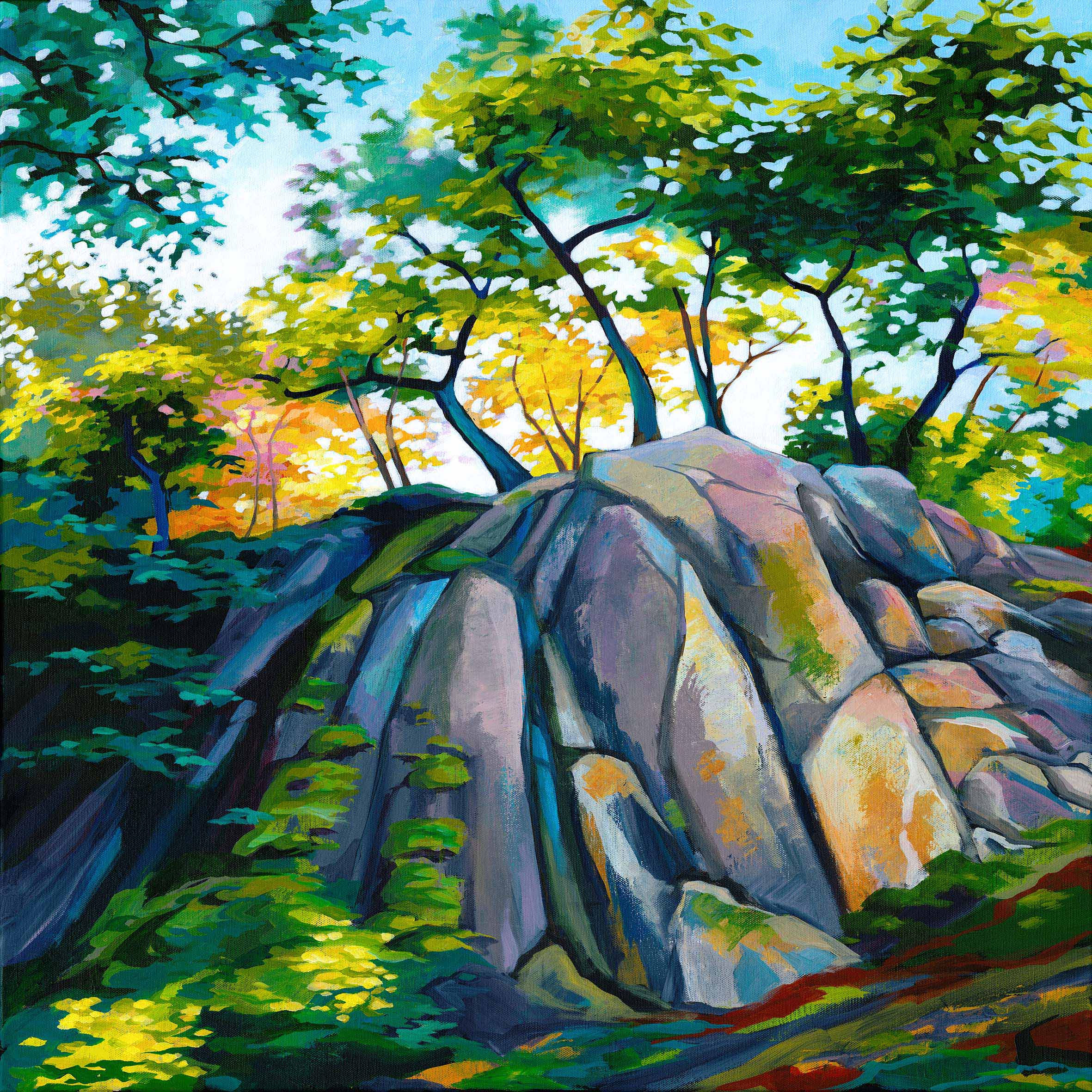 charnia rock formation in the outwoods near Loughborough