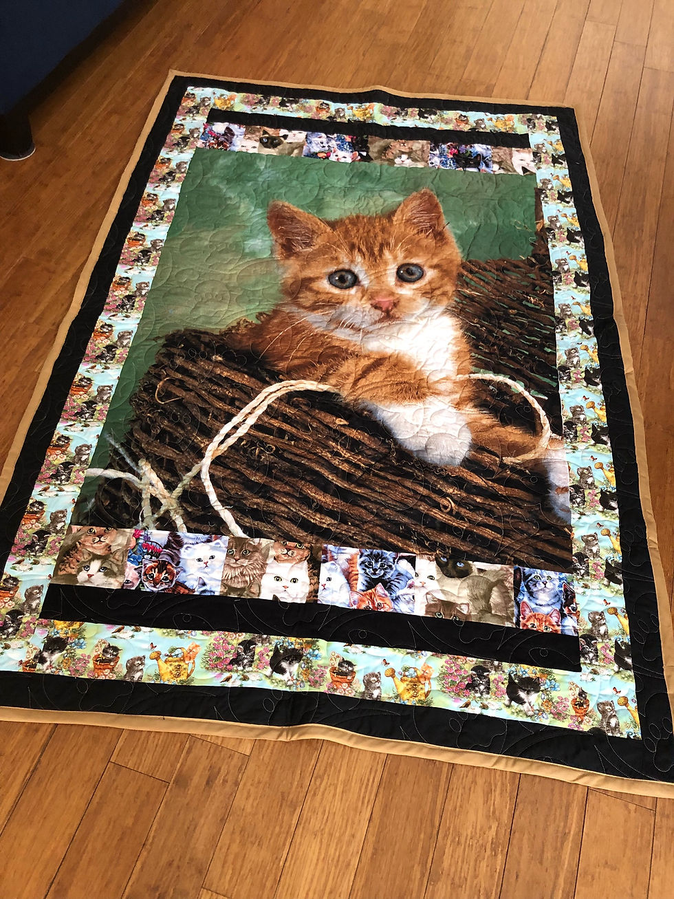 Thumbnail: #23 KITTY IN BASKET #1  **** SOLD ****