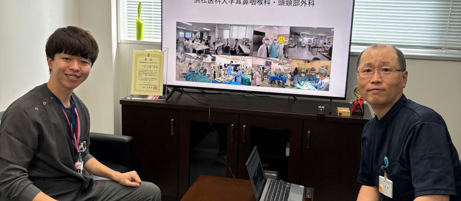 医大１年目研修医増田佳大先生が医局訪問されました。