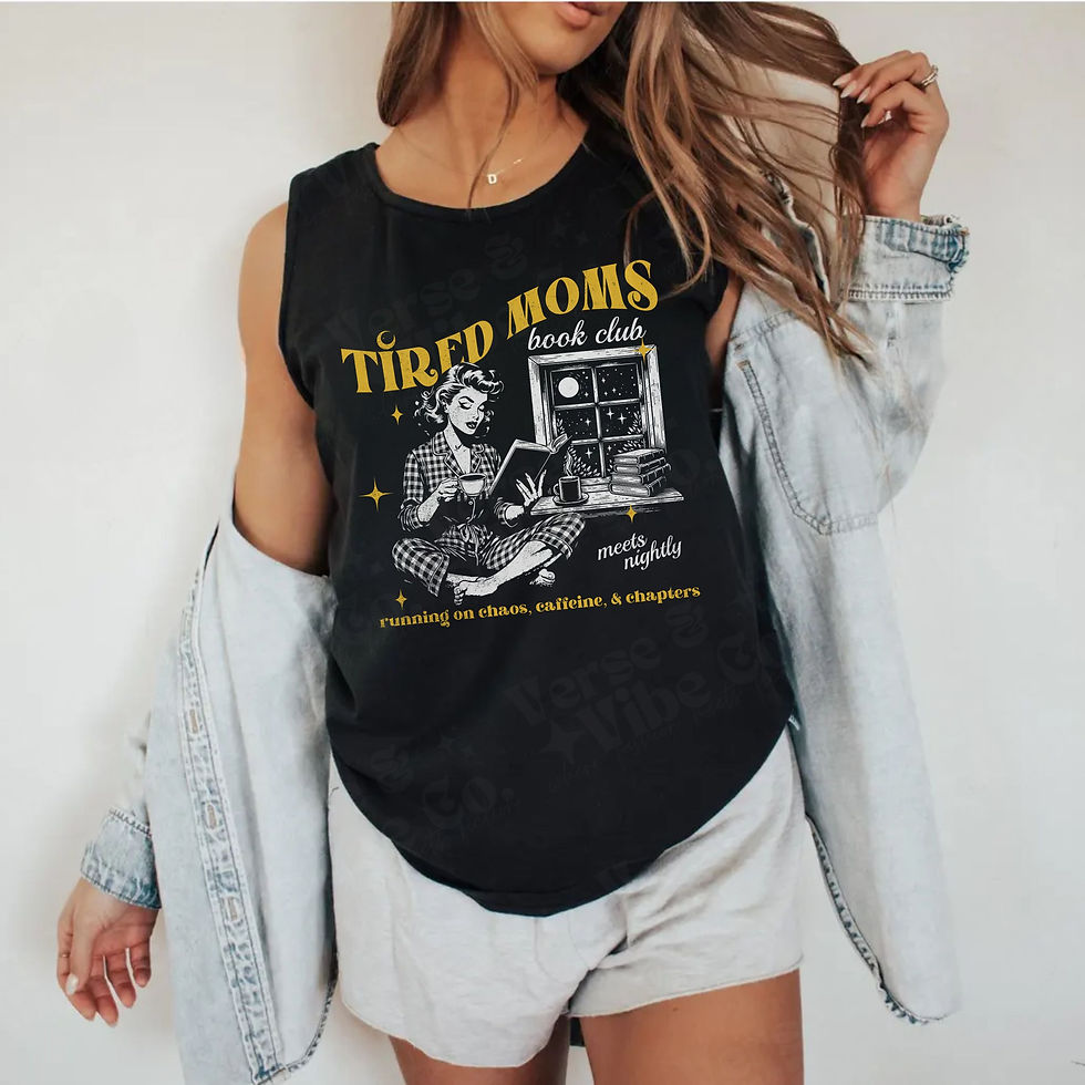 Thumbnail: Tired Moms Book Club Tank Top