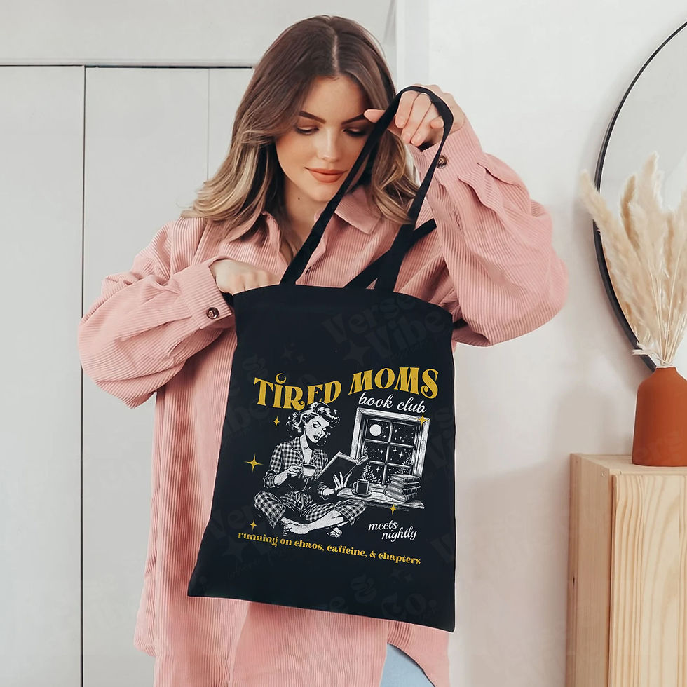Thumbnail: Tired Moms Book Club Tote Bag