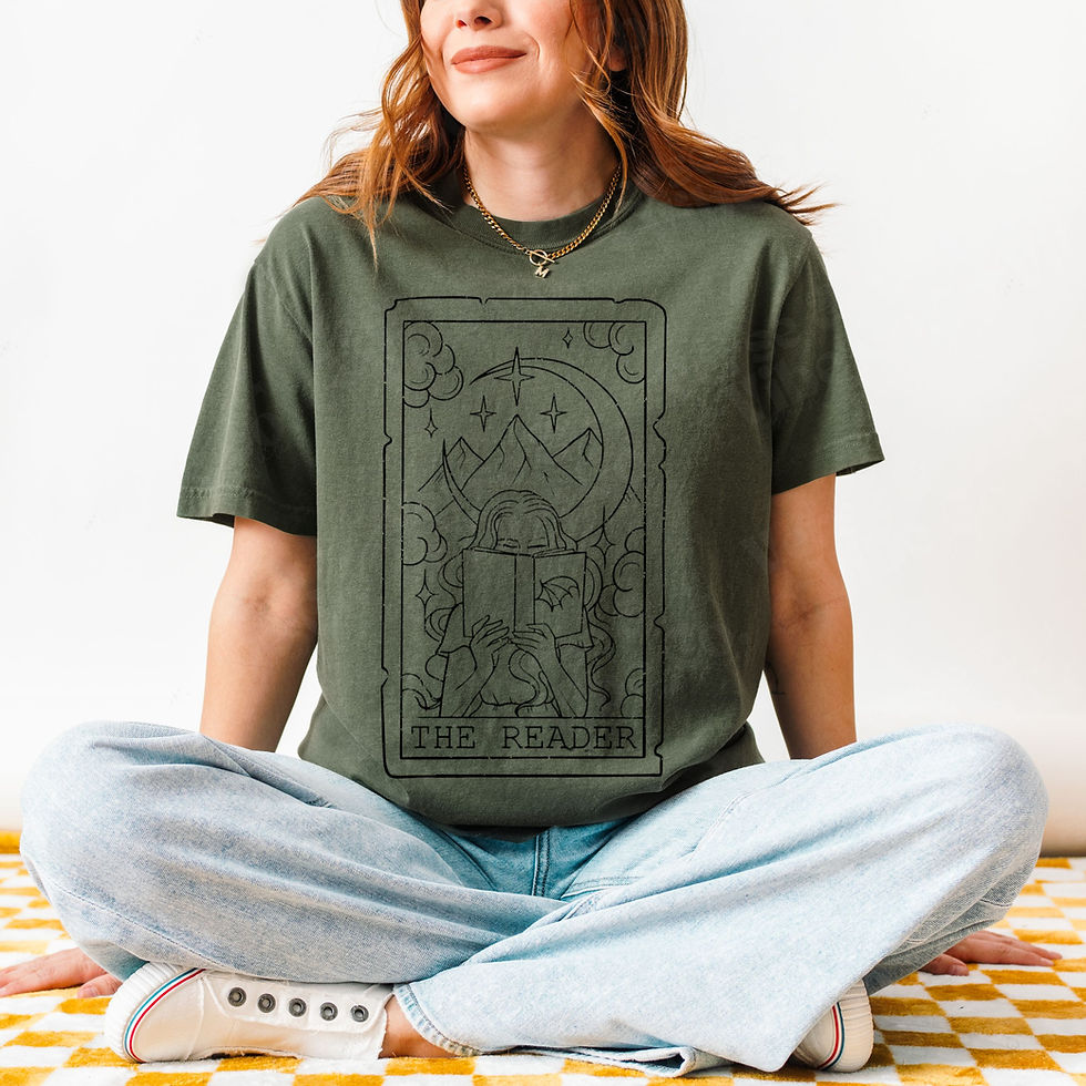 Thumbnail: The Reader Tarot Card T-Shirt