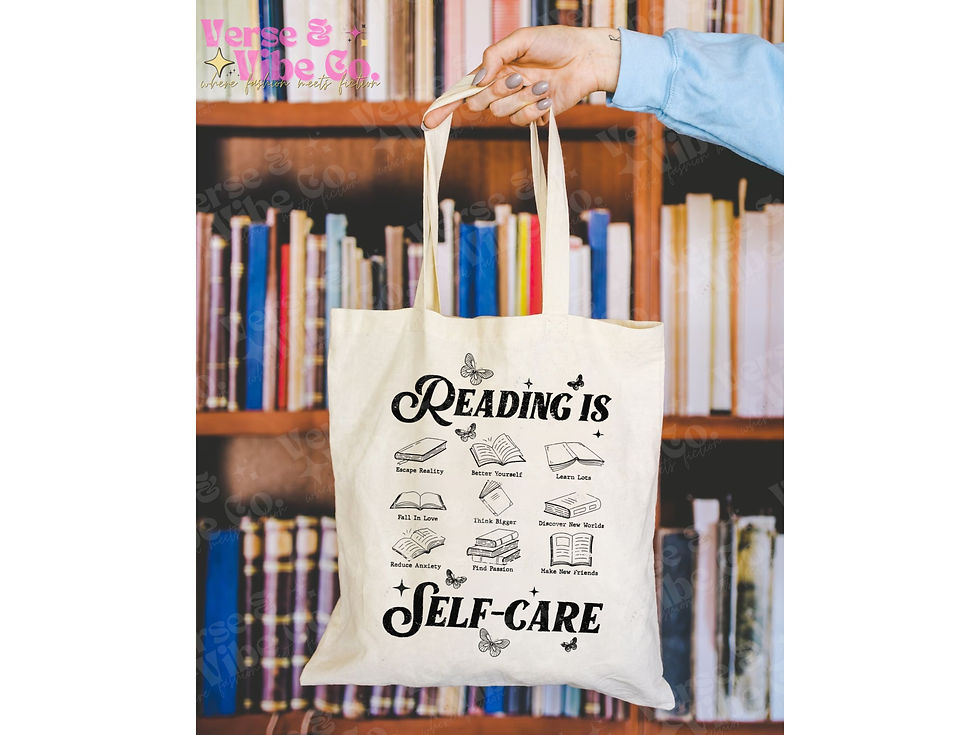 Thumbnail: Reading Is Self Care Tote Bag