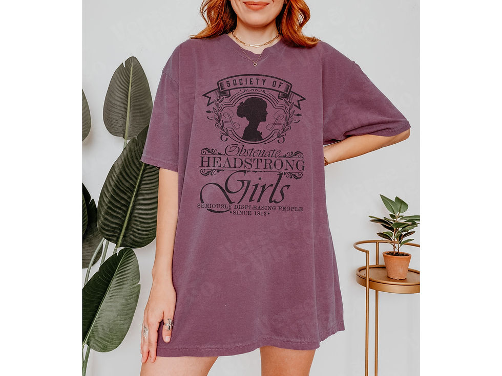 Thumbnail: Jane Austin | Pride & Prejudice | Society Of Headstrong Girls T-Shirt