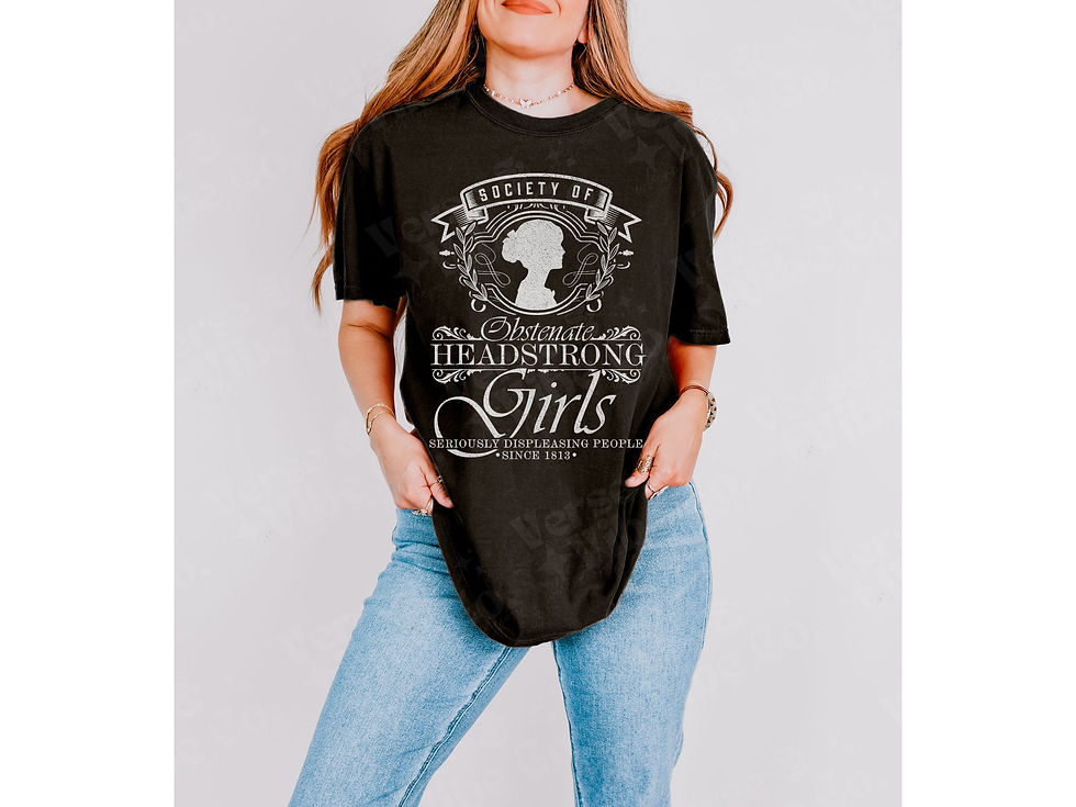 Thumbnail: Jane Austin | Pride & Prejudice | Society Of Headstrong Girls T-Shirt