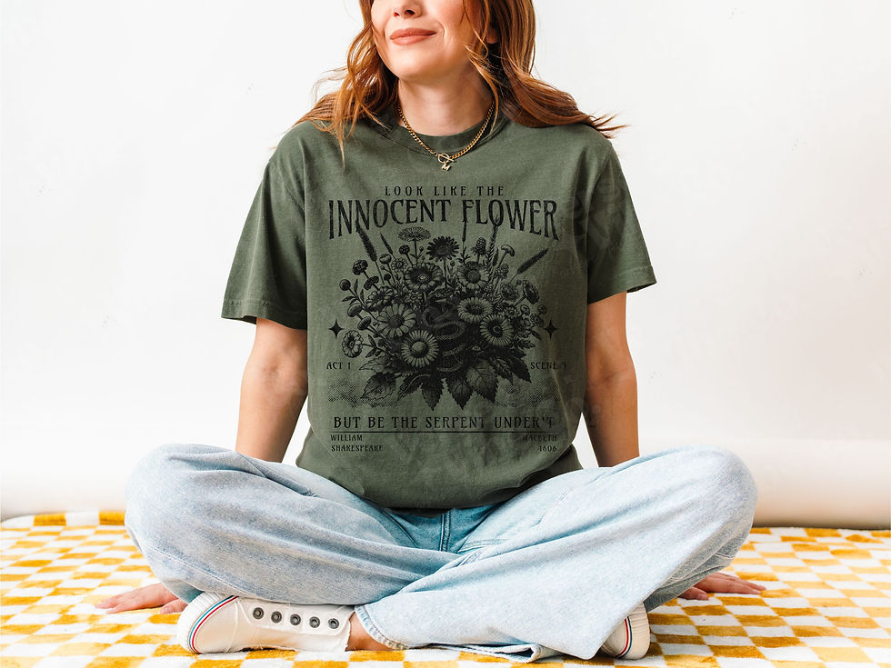 Thumbnail: Shakespeare Quote T-Shirt | Macbeth | Be The Serpent